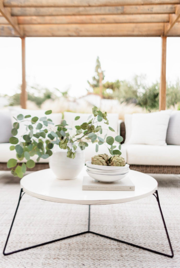 Our Backyard Patio Details - Halfway Wholeistic; Click to see backyard patio on Halfway Wholeistic! We renovated our backyard a few years ago by adding a new stucco wall, wood pergola, concrete patio and fresh landscaping! Backyard landscaping designs layout outdoor living. Backyard patio designs layout landscapes. Backyard patio ideas outdoor areas decks. Backyard patio designs layout landscapes. Patio ideas on a budget backyard wood. Patio ideas decorating back porches. Backyard patio decorating ideas back porches. 