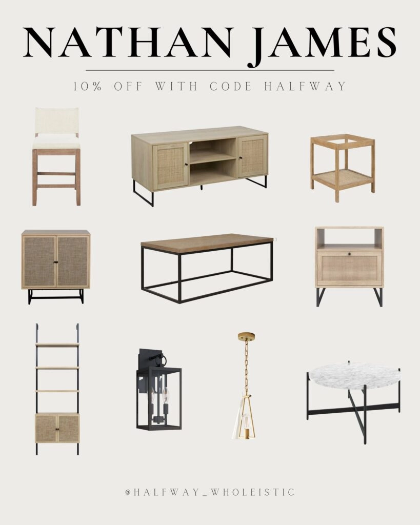 Nathan James Furniture From Our Home + A Discount Code Halfway Wholeistic