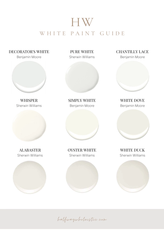 White Paint Guide & Our Exterior Paint Color – Halfway Wholeistic