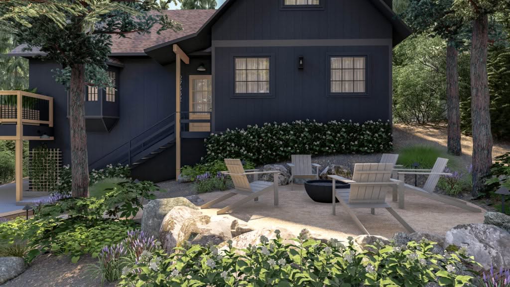 Elmwood Lake House: Renovation update, Exterior Rendering, and Kitchen Design!