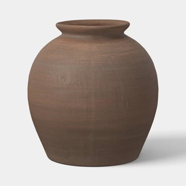 Threshold medium rustic brown ceramic vase from Target
